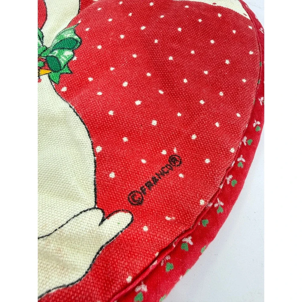 Franco Potholder Heart Red White Geese Vintage Quilted‎ Kitchen Decor Cotton